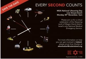 Ireland Israel Alliance Events | Magen David Adom - National Lifesaving Day – Livestream Event – Monday 30 November 7pm