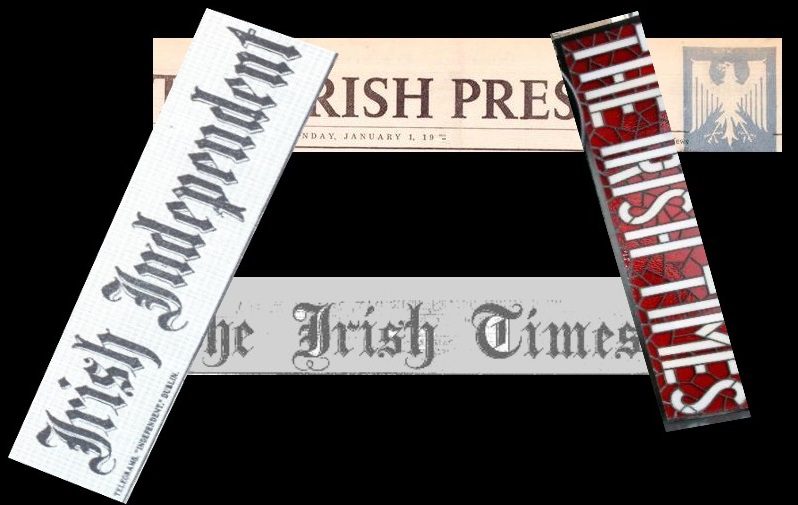 The main Irish newspaper titles in the late 1940s