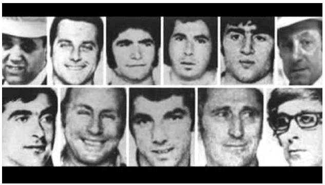 The 11 Israeli victims of the Munich attack (Times of Israel)