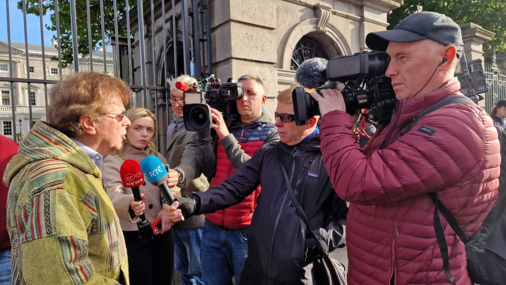 Scenes from pro-Israel march and rally in Dublin - October 15 2023
