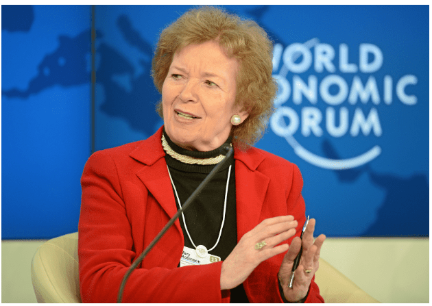 Former Irish President Mary Robinson